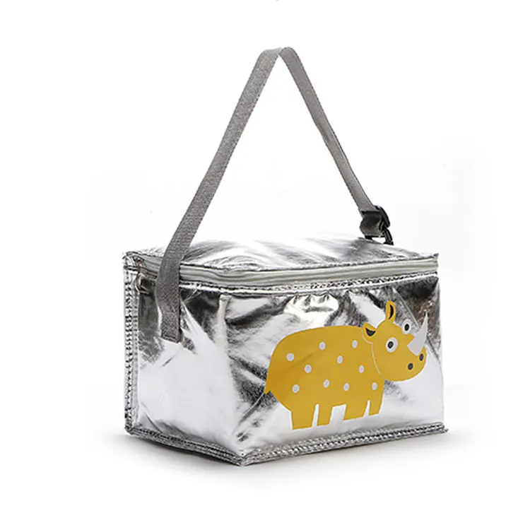 New portable  Aluminum Foil custom breastmilk beach cooler bag waterproof duffel bag cooler