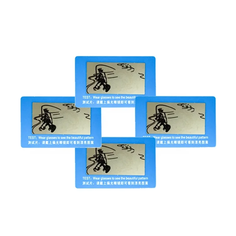 Оптовая продажа Тестовая карта поляризованных солнцезащитных