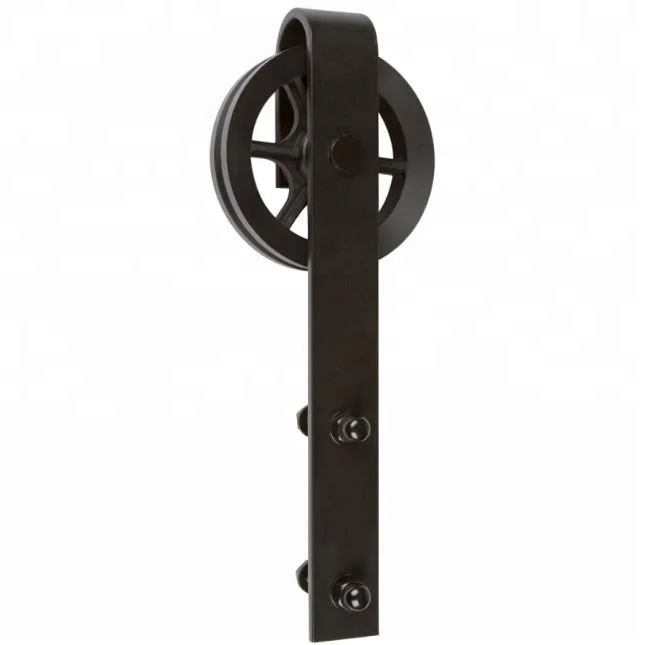 
Industrial Wheel Wooden Sliding Metal Interior Door Hardware 