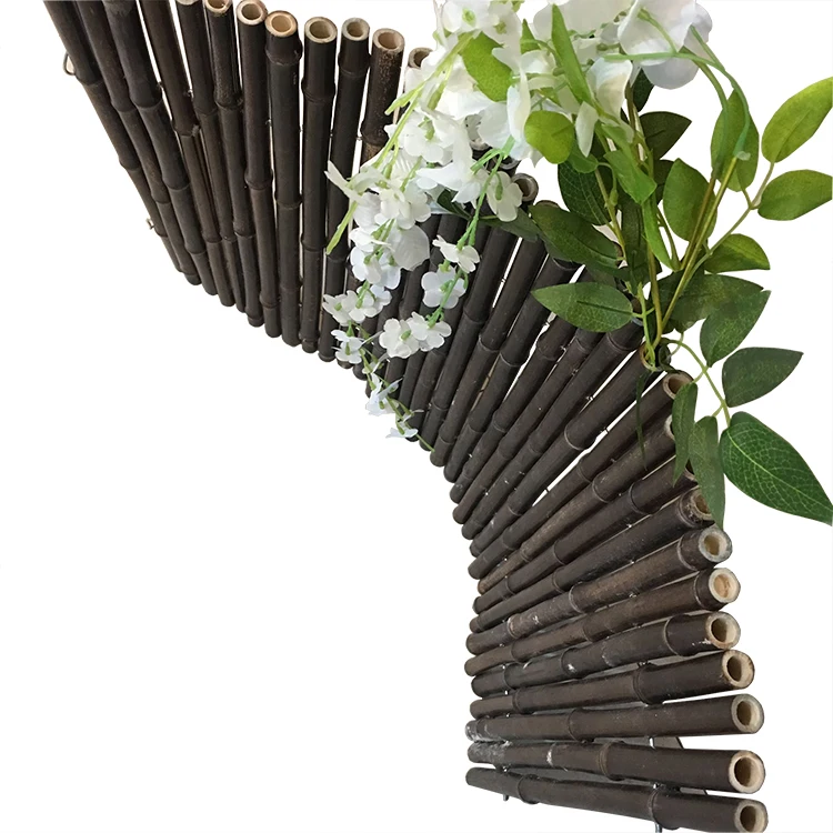 bamboo screen, carbonized bamboo fence garden panel bamboo divider