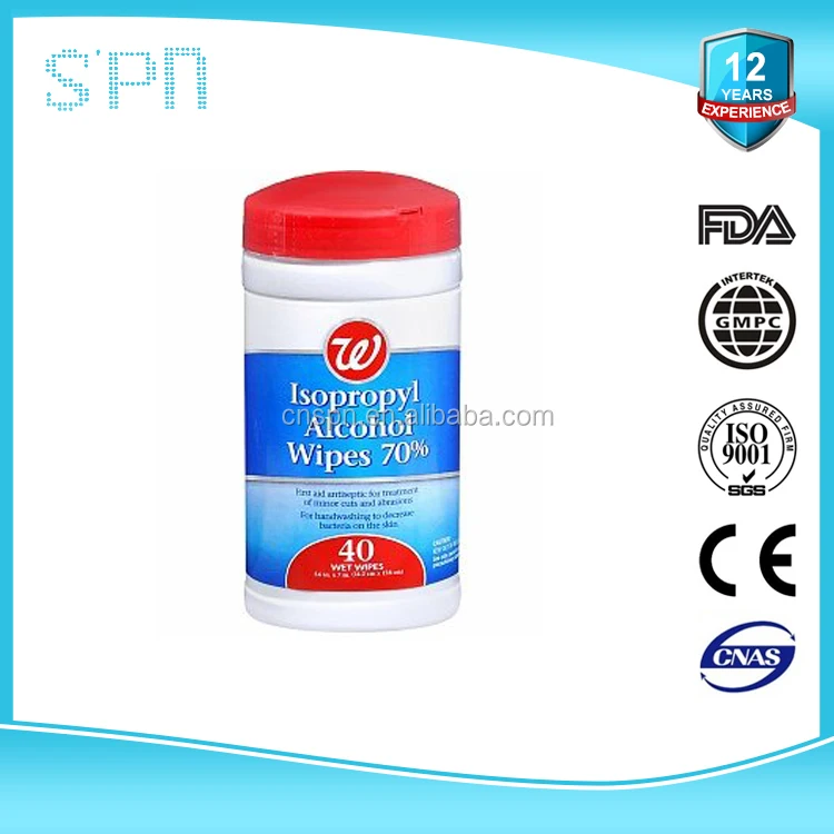 
OEM 70% IPA canister disinfectant wipe 