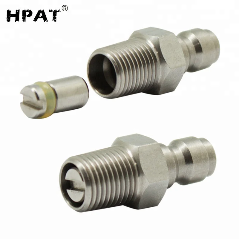 Paintball Tank Regulator Mini Fill Nipple Valve 1/8NPT Made of Stainless Steel