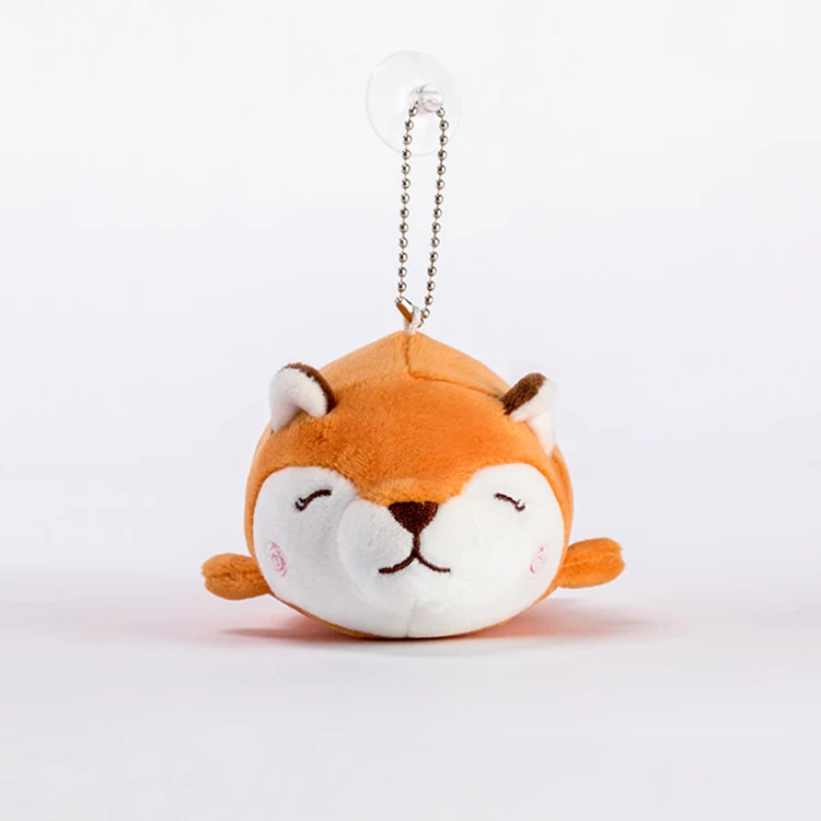 OEM/ODM mini stuffed fox toy keychain plush animal keychain