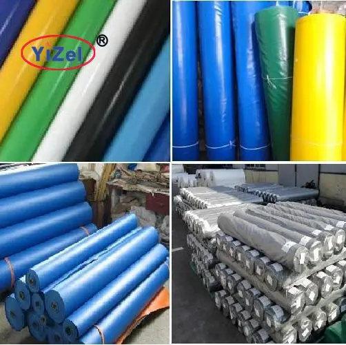 2019 good sales 100%Polyester Material and Weft Knitted Type PVC Coated Tarpaulin
