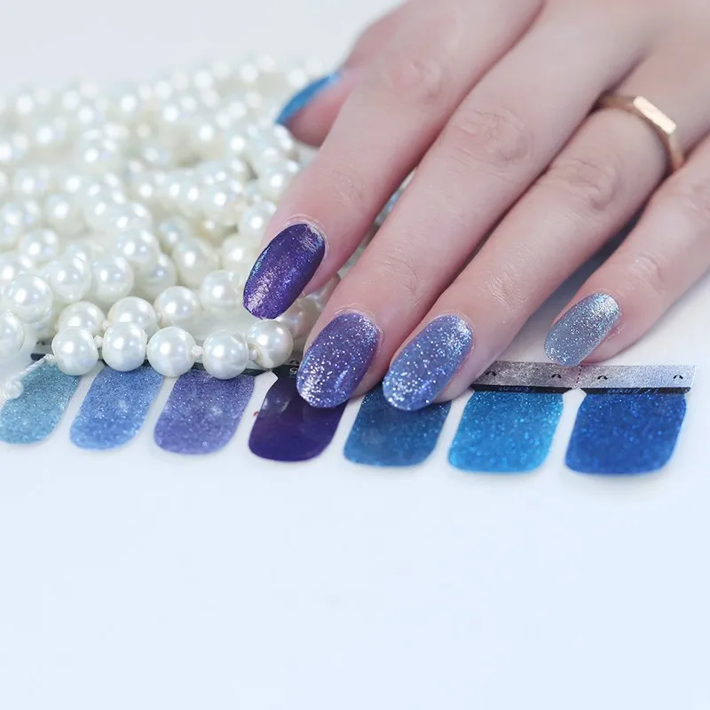 Huizi New gel nail polish sticker custom nail wraps 2022