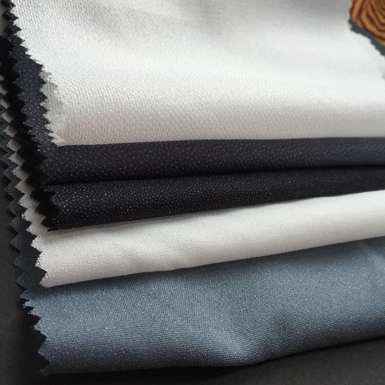 
Custom Design Woven Fusible Hair Interlining Stock Fabric for Coats 