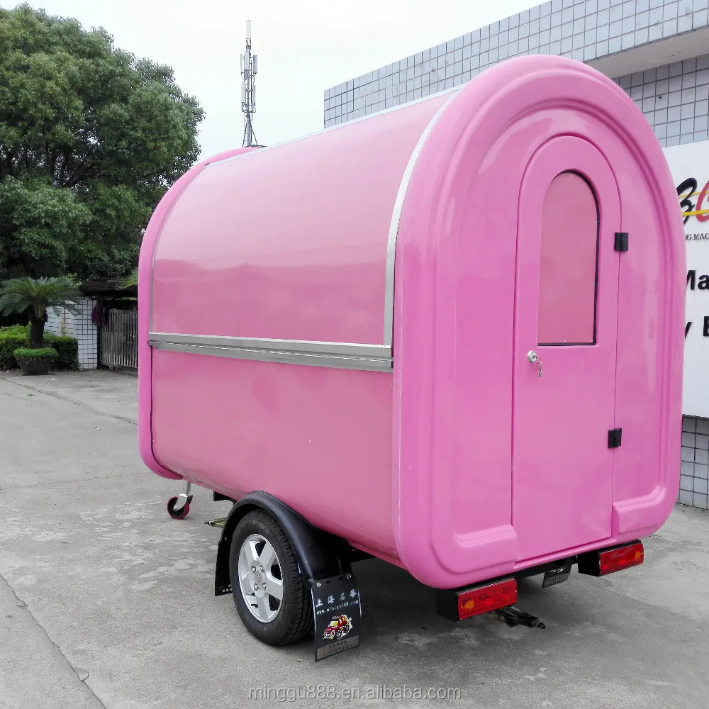 Customized Ice cream cart cupcake/sausage vending truck food trailer for sale