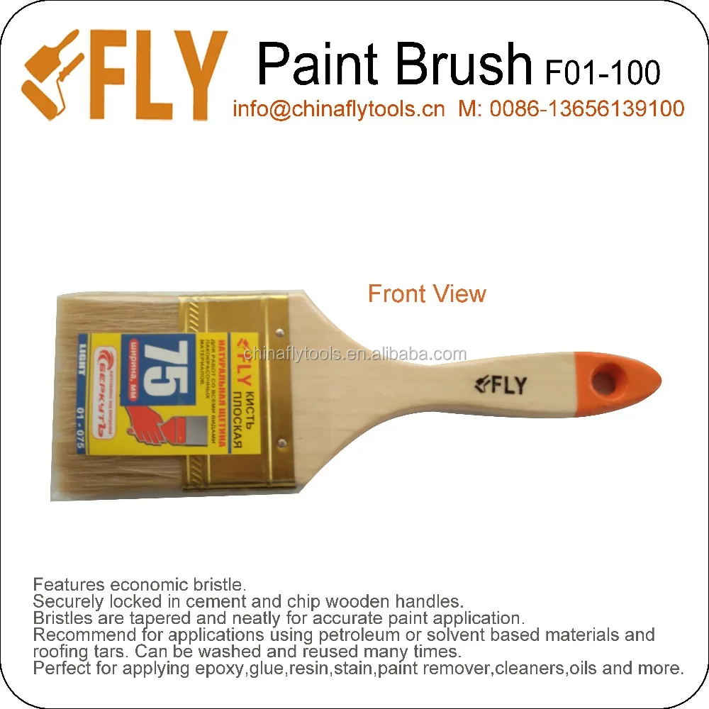 Russian Popular China Bristle Paint Brush