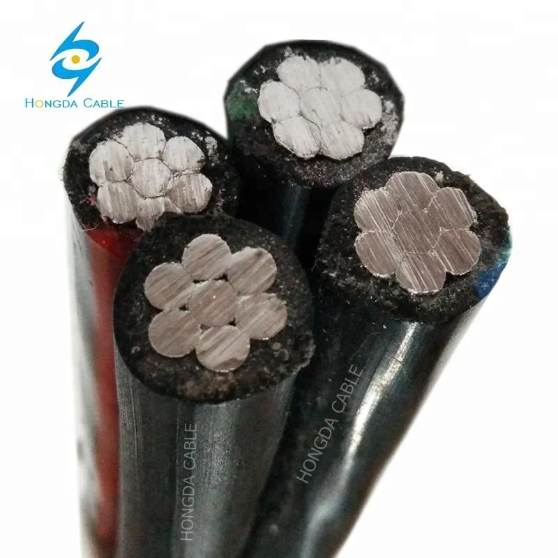 0,6/1KV ПВХ XLPE изолированный 2 ядра 4 ядра 3 ядра Aerial Bundle ABC кабель
