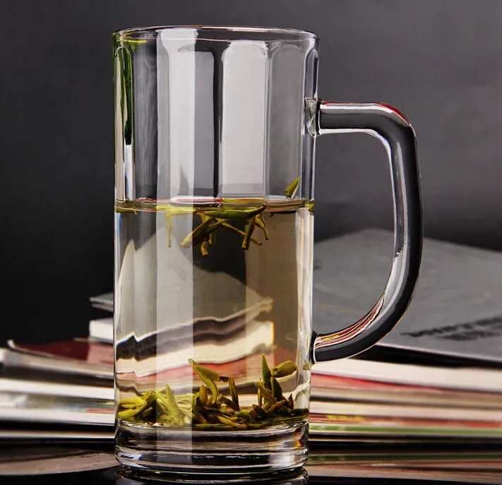 German Beer Mug with Handle Custom Logo Beer Mug High Clear Glass Cup For Beer