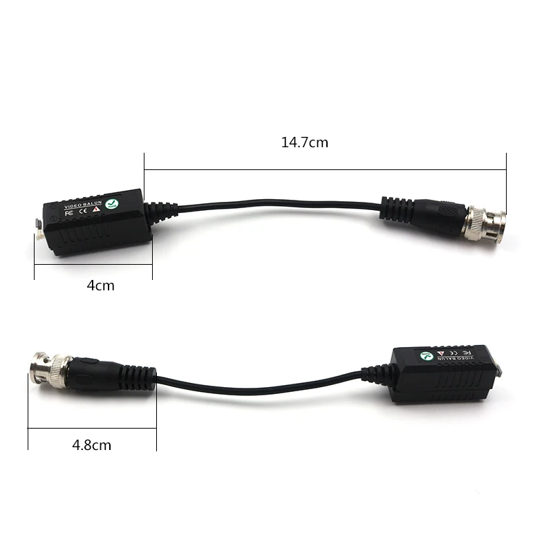 YJS-3201C Single channel passive video balun Up to 400~600m with any active UTP video receiver
