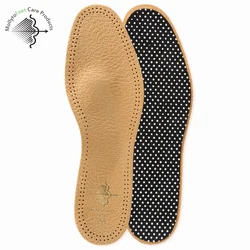 Кожаные стельки для обуви, жесткие ортопедические стельки с поддержкой свода стопы