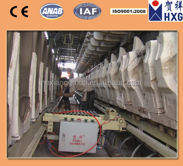 
battery casting machine casting bench for WC water closet, wash basin, sanitary ware 