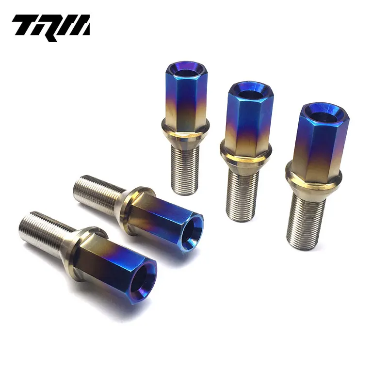 M12x1.5 automotive car titanium wheel lock bolt