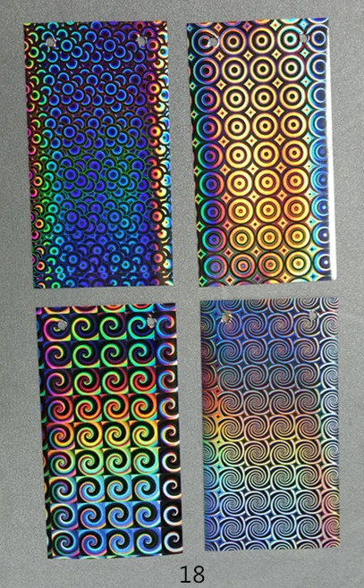 12/15 microns seamless rainbow lamination metalized PET holographic film