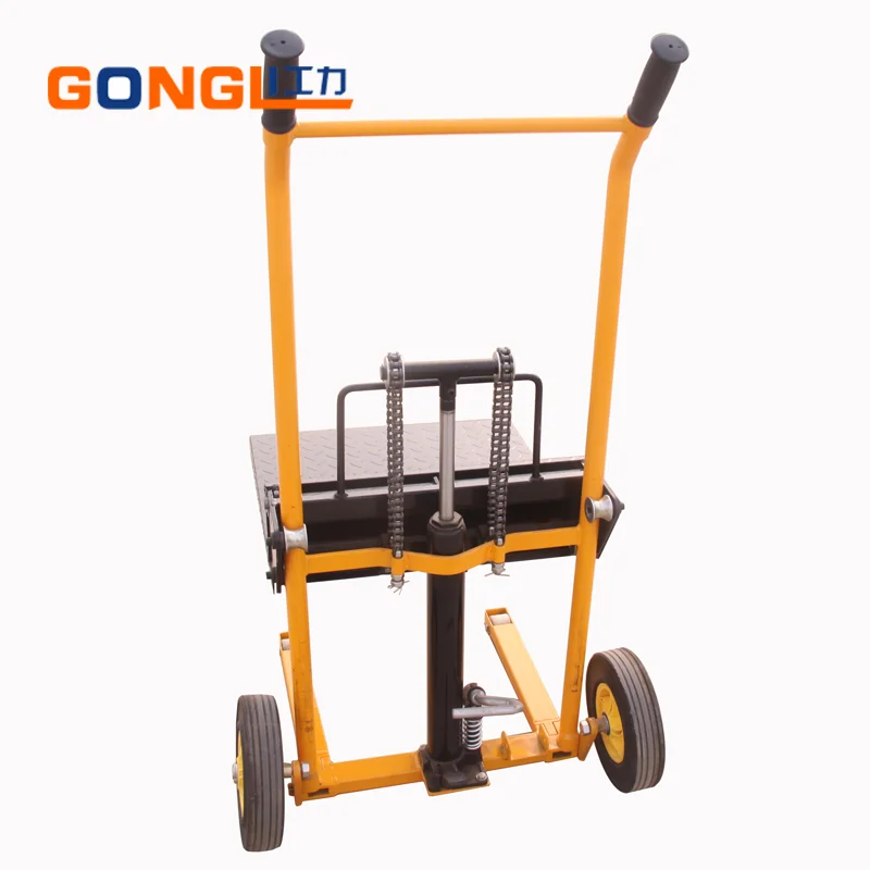 
GL-0056 Best Price Hand Pallet truck 200kg Stacker Light Lift Hydraulic stacker 