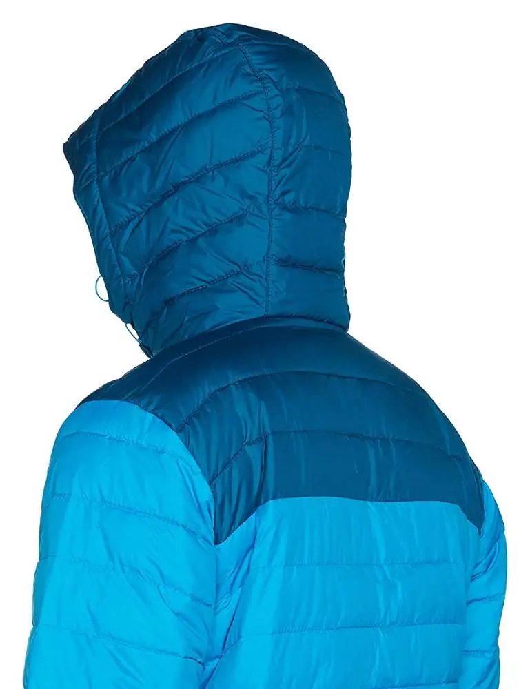 Men Padded Jacket -  quilted body & softshell hood, side panels & sleeves