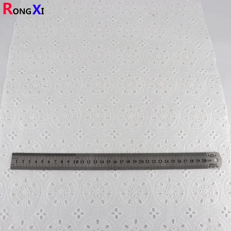RXF0817 New Wheel Design Fabric Cotton Eyelet Fabric