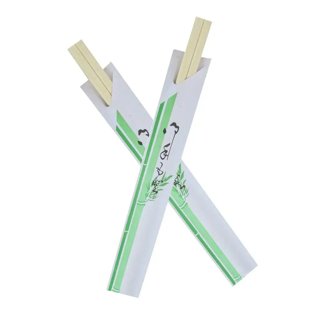 Tensoge Disposable Bamboo chopsticks with full paper wrapped