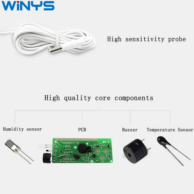 HTC-2 Digital Indoor&outdoor LCD Thermometer Hygrometer With Timer