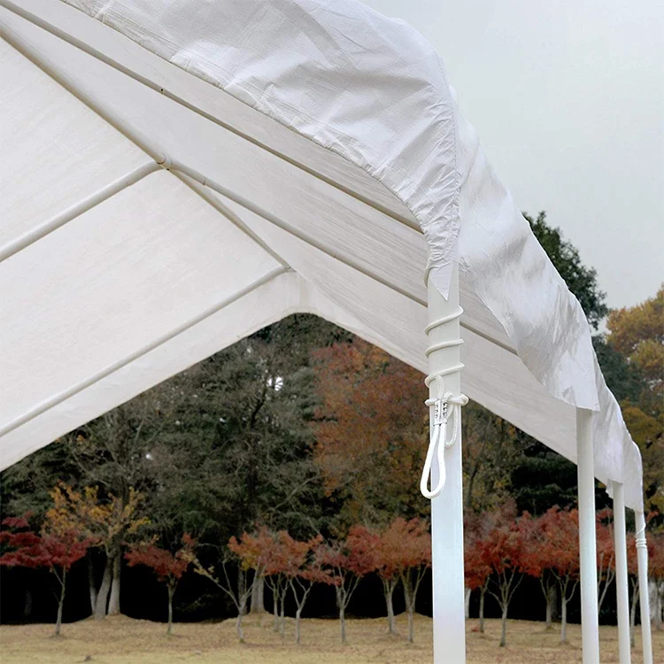 10 x 20-Feet Waterproof Carport 8 Steel Leg Outdoor UV Protected Large Portable Storage Shelter Sports Wedding Canopy Tent