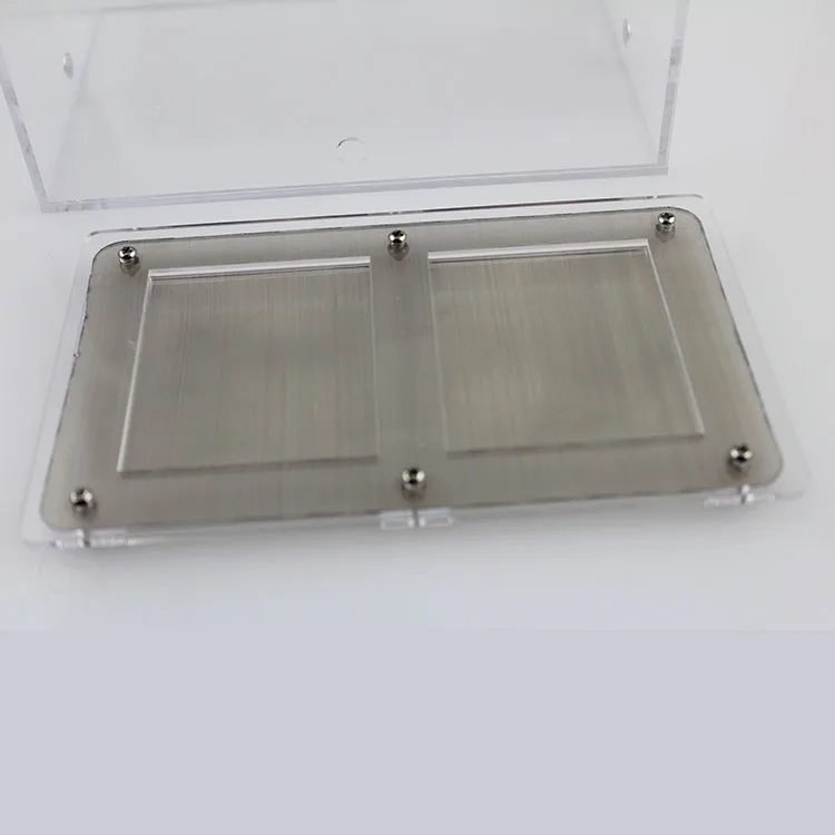 
Custom Transparent Acrylic Reptile Lizard Terrarium Cage Ant Feeding Box Display Case with Mesh Grid Lid 