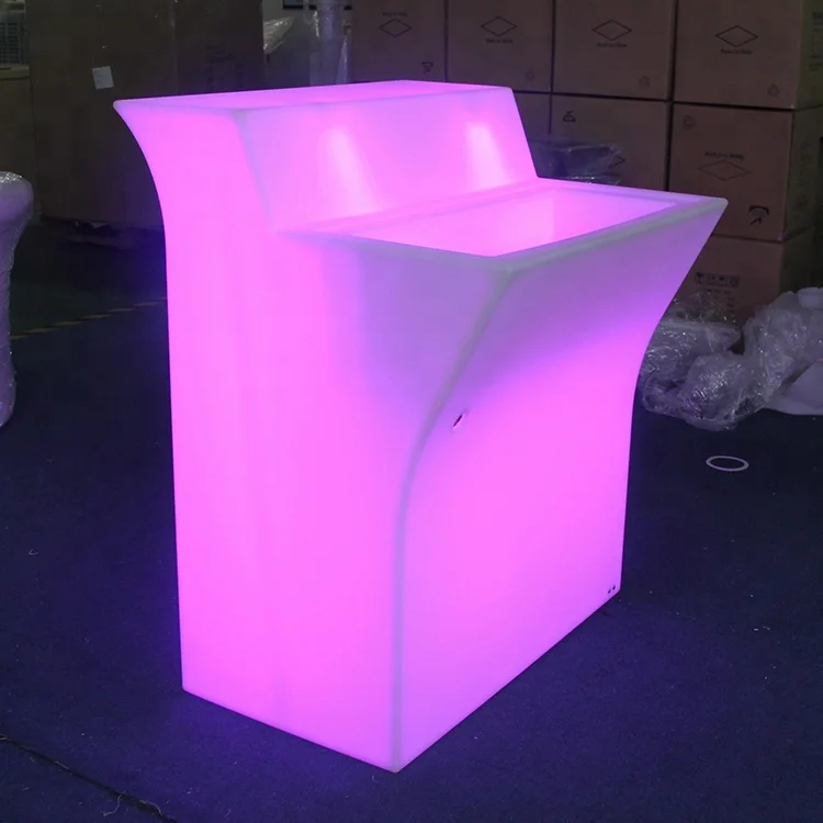 Modern Home Light Up Bar Glowing Mobile Cocktail Bar Led Bar Counter