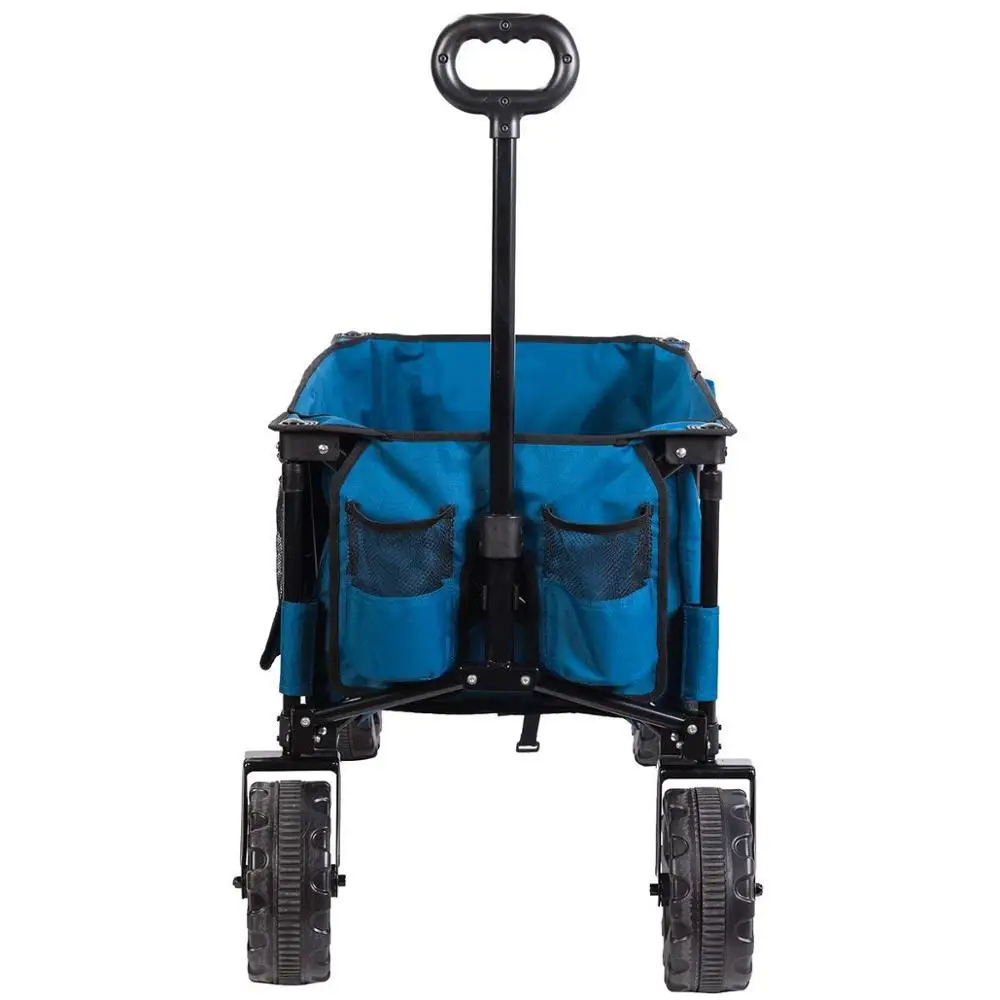 Collapsible Sturdy Steel Frame Garden/ Beach Wagon Beach Cart Sand Tires