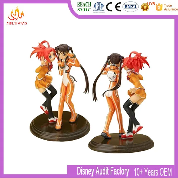 Hot Sexy Japanese Girl Plastic Cartoon Japanese Girl in Uniform for Collection