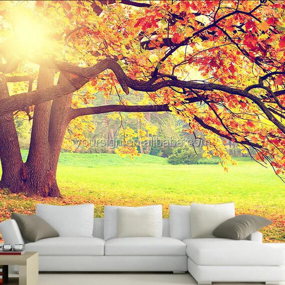 Nature Scenery Wallpaper pvc 3d Wall Murals For Home Decoration Wall