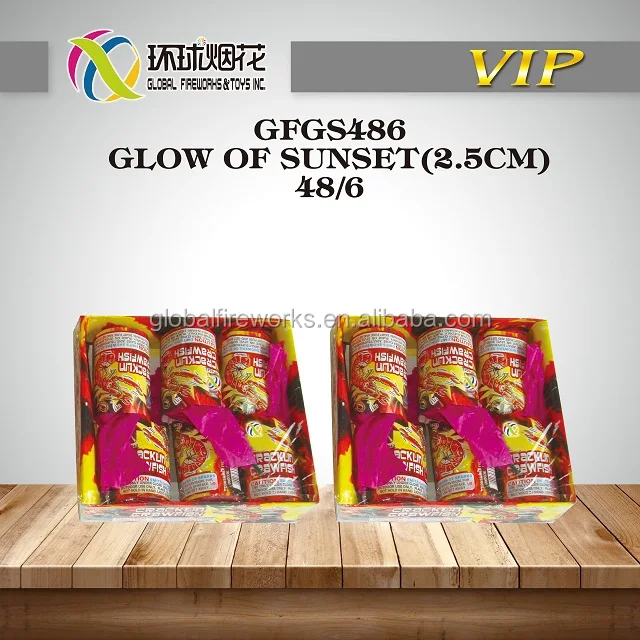 GFGS486 Glow Of Sunset High Quality Direct Factory Sale Chinese Liuyang Global 1.4g Un0336 Fireworks Fuegos Artificiales