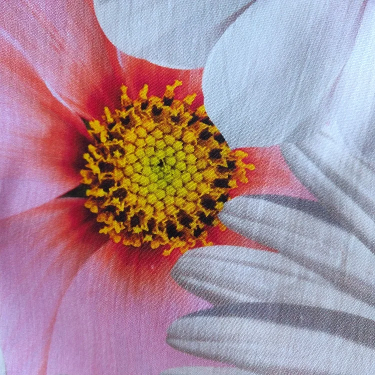 Shaoxing textile soft touch floral flower printed plain woven 100% rayon poplin shirt fabric