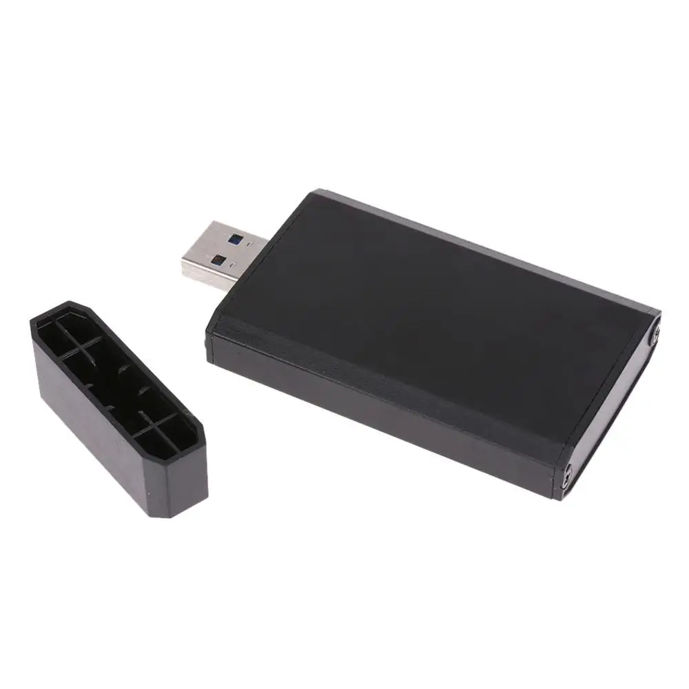 Portable Mini PCI-e mSATA SSD to USB 3.0 Converter Adapter Enclosure Case Mobile Hard Disk Box for 30 X 50 mm mSATA SSD