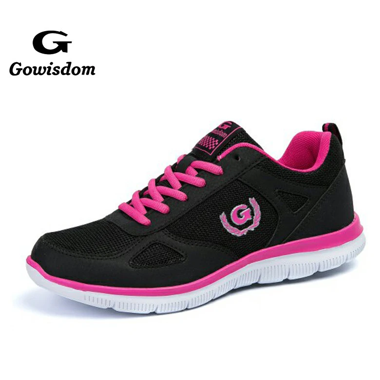 Wholesale PU with mesh fashion sport casual running shoes