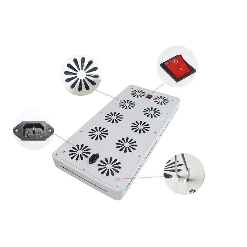 Wholesale High Lumens Full spectrum led 500W PINK & White 4000K Cob LED Grow Light For Indoor Plants LED Grow Light