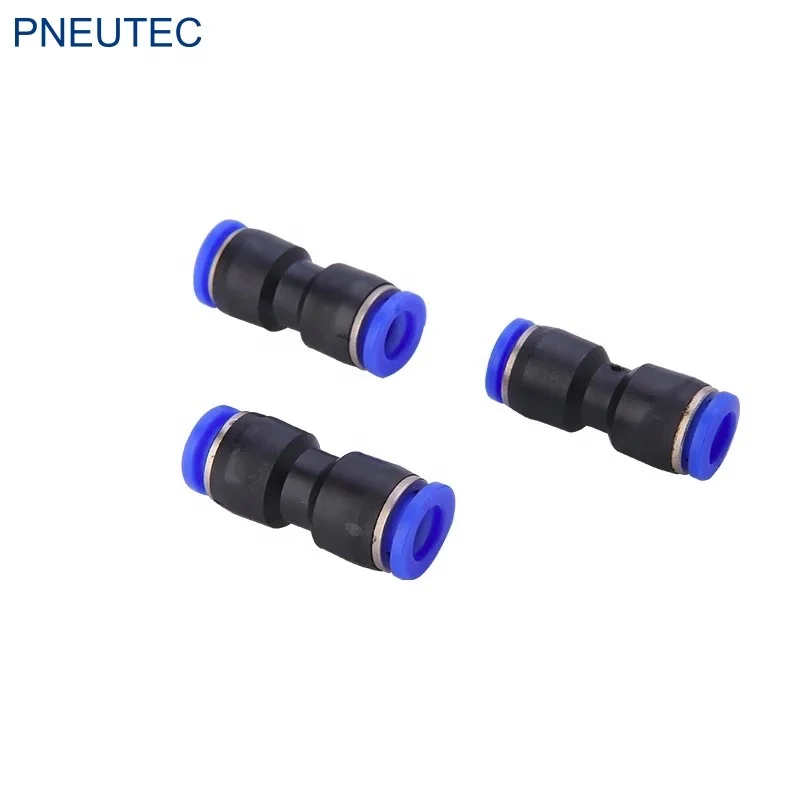 PUC/PU UNION straight connector 1/2 inch one touch Pneumatic pipe connector compression union fittings