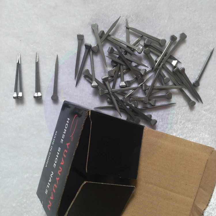 Chinese horsesoe nail factory direct wholesale prices in bulk horseshoe nail sizes image