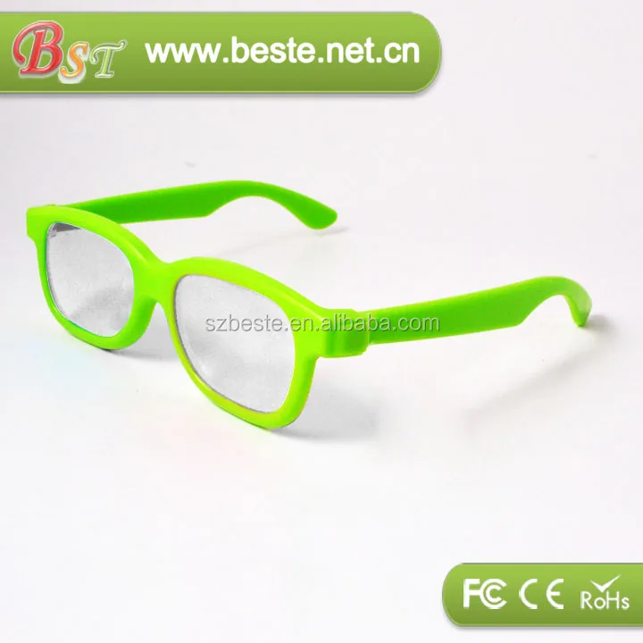 Promotion gift plastic diffraction glasses for Xmas celebration