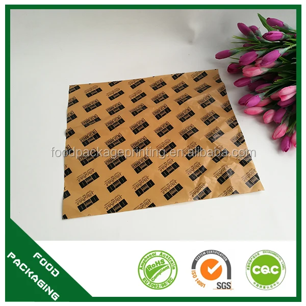 
Made in shenzhen fast food wrapping paper ,food grade greaseproof paper 