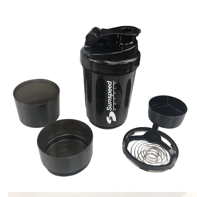 500ML Best Selling Plastic Protein Custom Logo Shaker Bottle with Factory Prices BPA Free