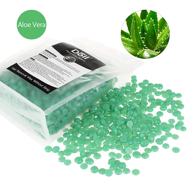 Aloe Flavor 1000g Hair Removal Hard Wax Beans painless Full-Body Depilatory 1kg hard Wax Beads
