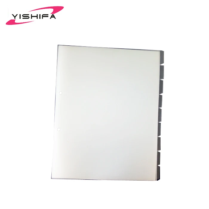 11 hole A4 size plastic pp clear file folder sheet protector for sale with PP Eco Friendly Material
