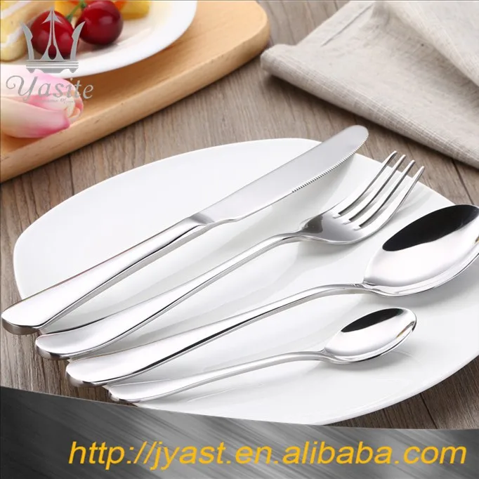 Stainless Steel Cutlery Set Restaurant Hotel used Spoon and Fork Set