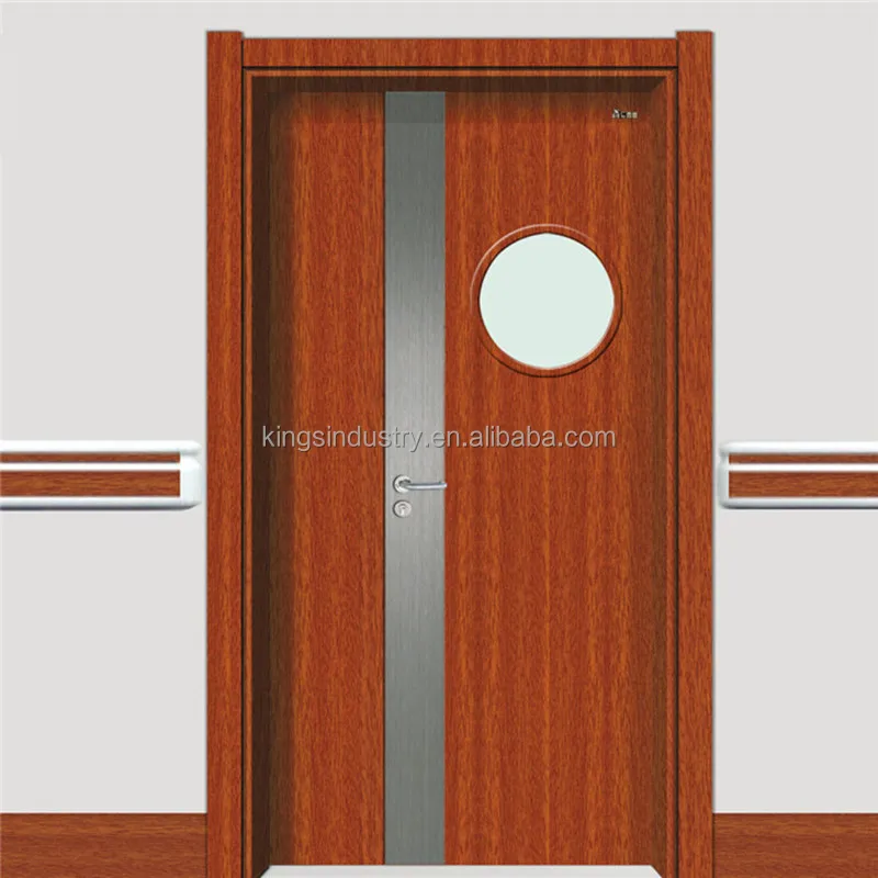 
China Factory steel door with slim frame and splited frame for american market hospital interior door 