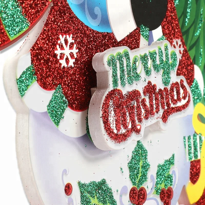 Декоративная деревянная витрина в виде снеговика, рождественские праздничные украшения для вечеринки, поделки