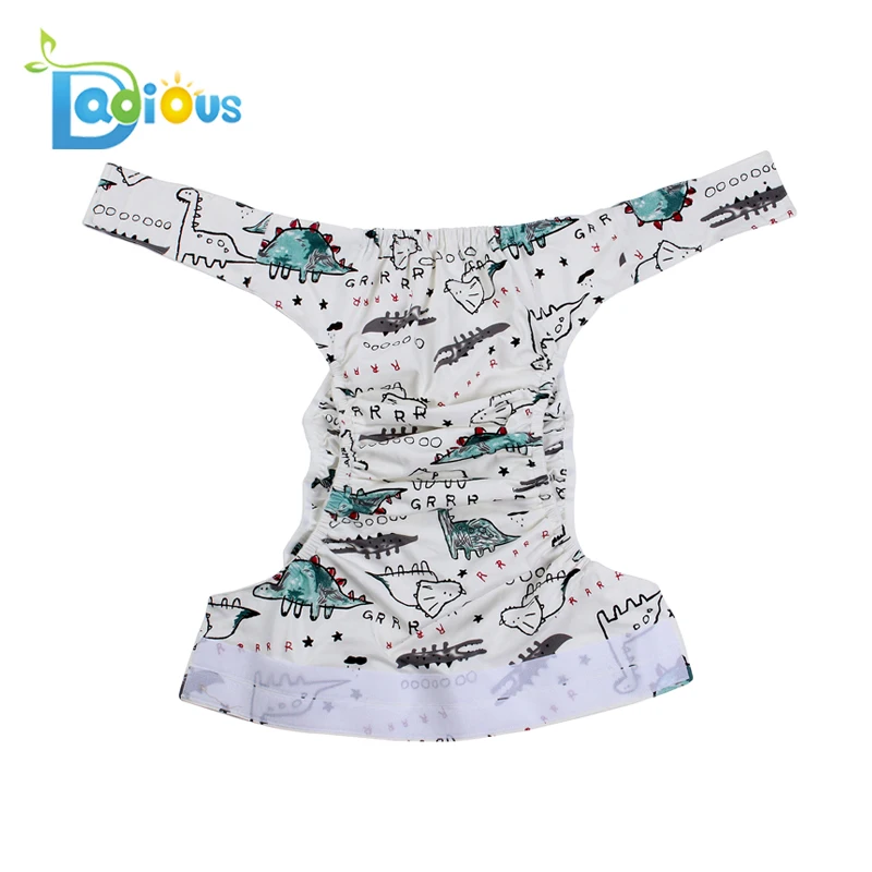 Wholesale abdl baby diaper dinosaur printed adult baby cloth diaper