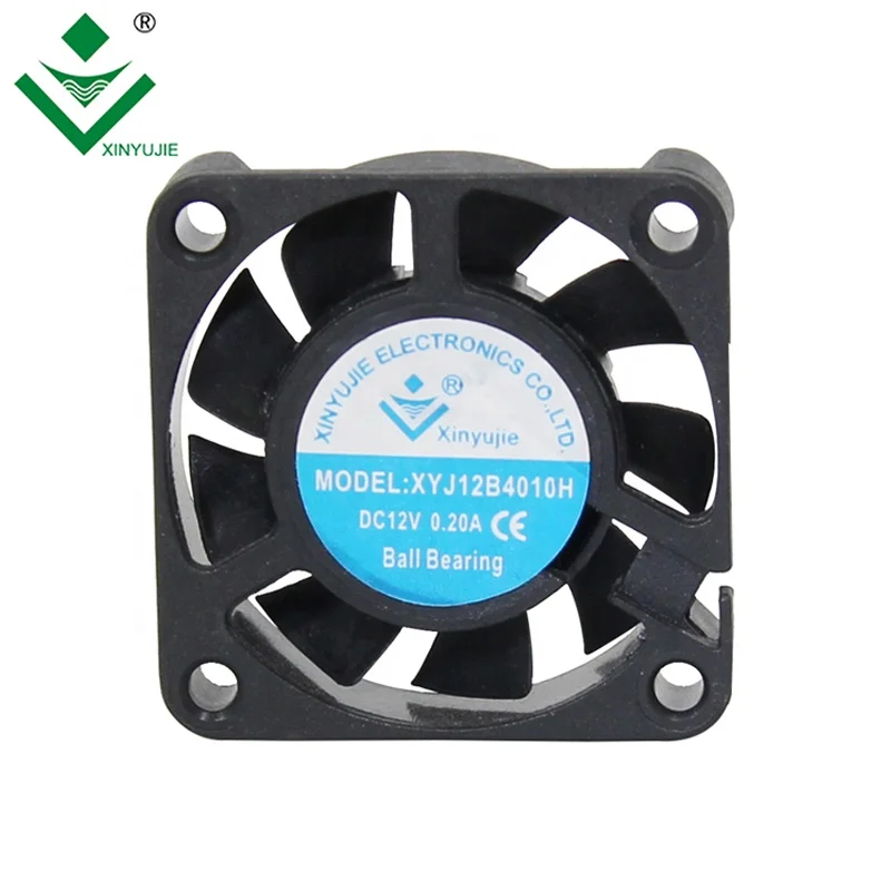 Xinyujie Factory Dual Ball Bearing Quiet 4cm Inverter Fan 12V 24V DC Cooling Fan 4010 40x40x10mm