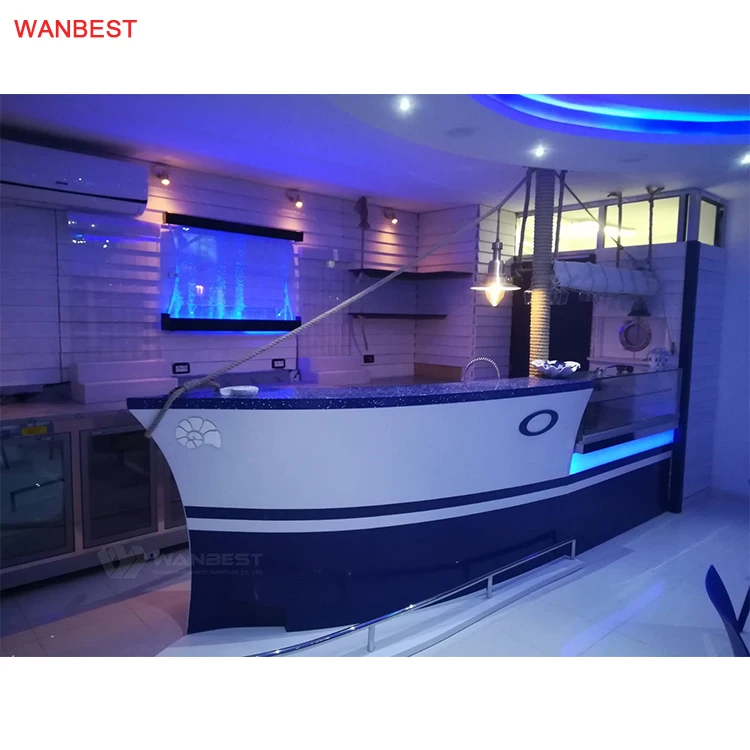 Отзывы от итальянского клиента, высокая репутация, Высококачественная барная стойка с твердой поверхностью