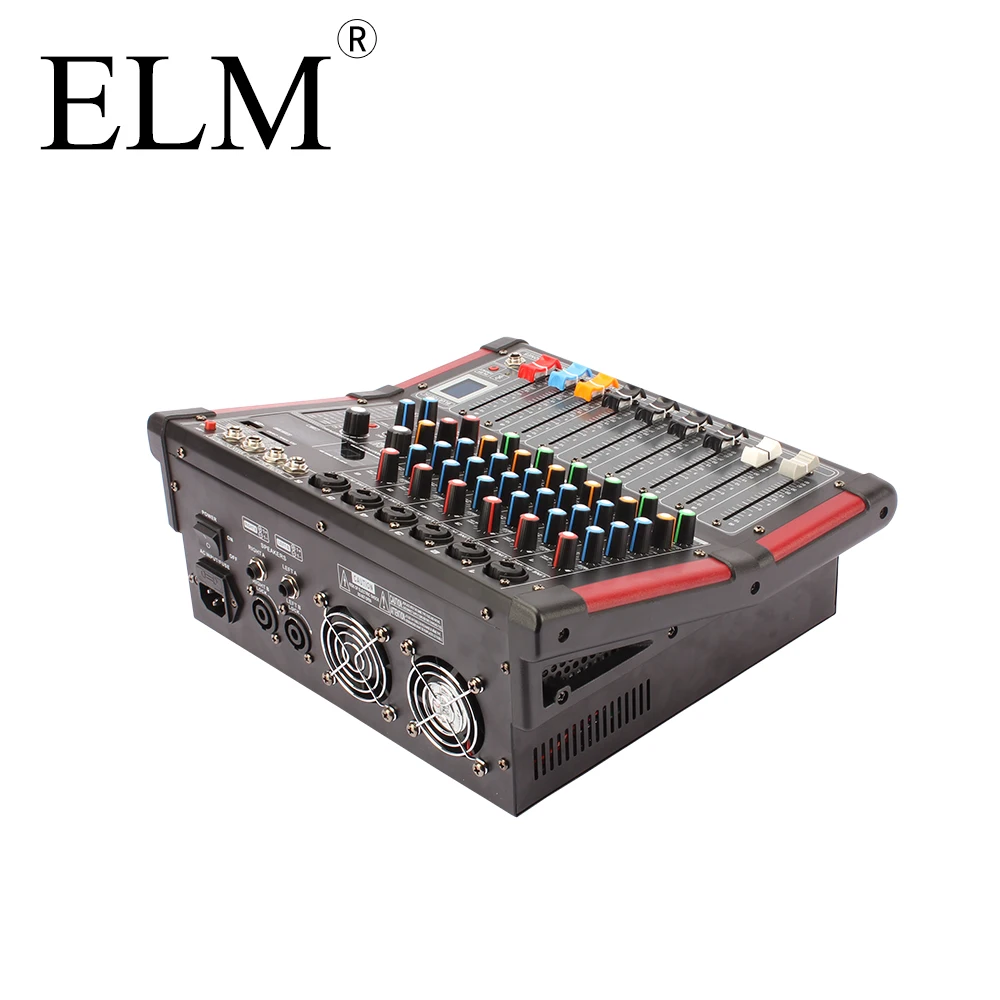 Powerd Ampli смеситель Высокая мощность переключения караоке аудио цифровой