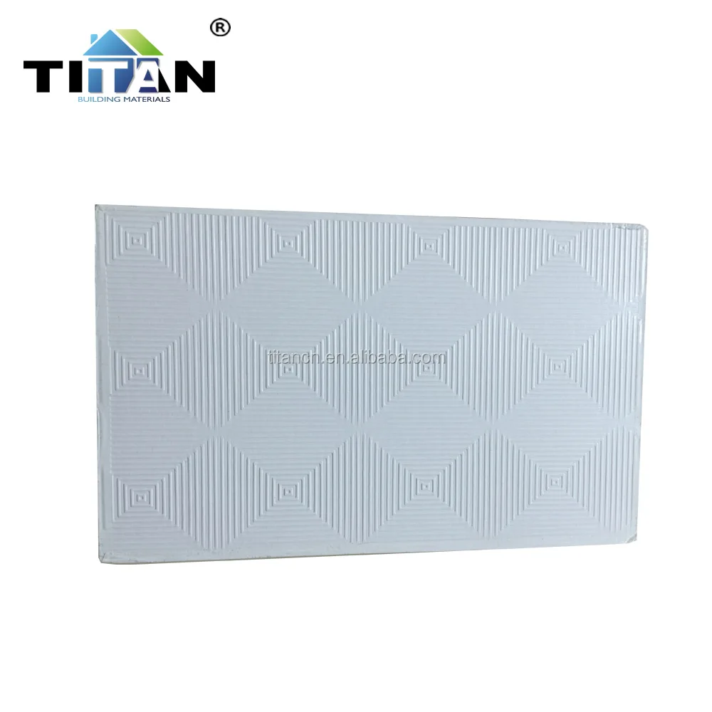 PVC Gypsum Ceiling A573 without Design, Vinyl Faced Gypsum Panels